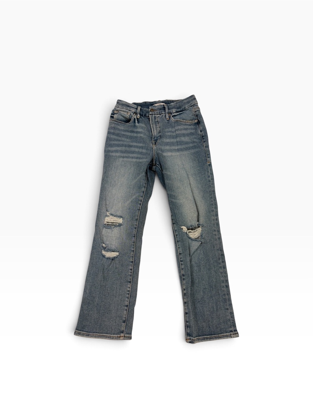 Good American Good Legs Straight Distressed